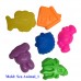 6 pounds three colors Kinetic Sand with three molds